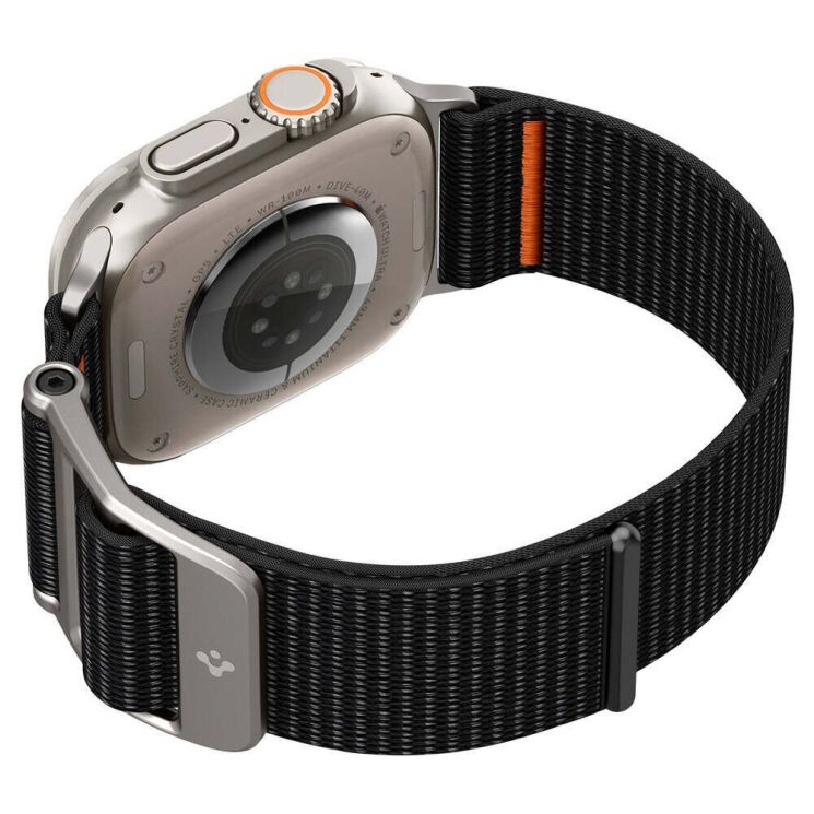 Ремешок Spigen (SGP) DuraPro Flex Ultra для Apple Watch 46 / 45 / 44 / SE 44 / 42 (Series 1-3) / Ultra / Ultra 2 - Black: фото 7 из 17