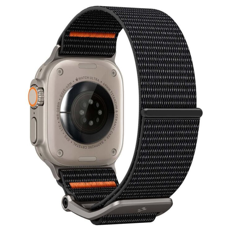 Ремешок Spigen (SGP) DuraPro Flex Ultra для Apple Watch 46 / 45 / 44 / SE 44 / 42 (Series 1-3) / Ultra / Ultra 2 - Black: фото 5 из 17