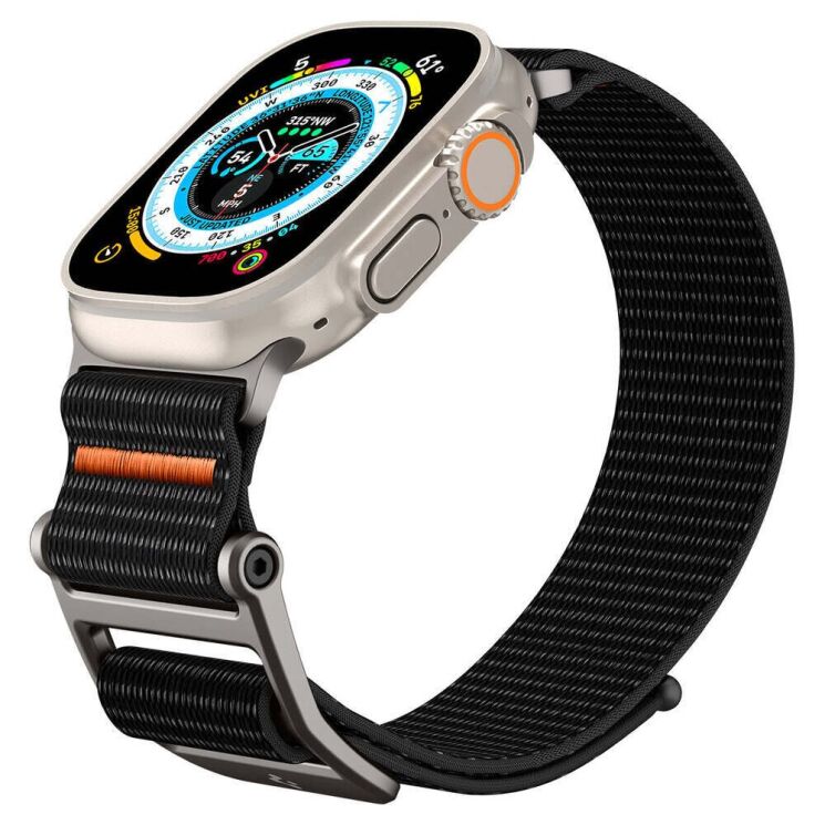Ремешок Spigen (SGP) DuraPro Flex Ultra для Apple Watch 46 / 45 / 44 / SE 44 / 42 (Series 1-3) / Ultra / Ultra 2 - Black: фото 4 из 17