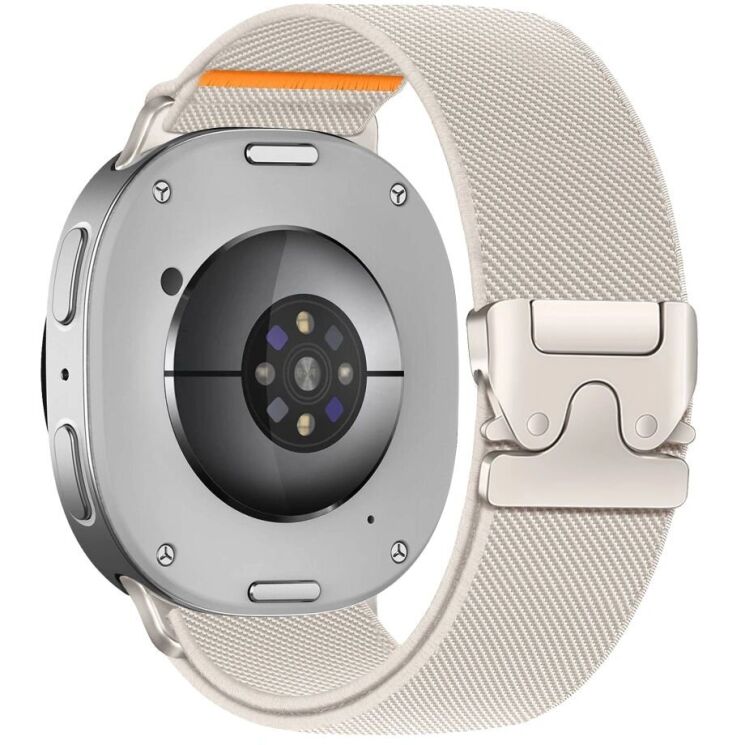Ремінець Tech-Protect Nylon Clasp для Samsung Galaxy Watch 9 (40/44mm) / 8 (40/44mm) / 8 Classic (5906302325757) - Starlight: фото 2 з 8