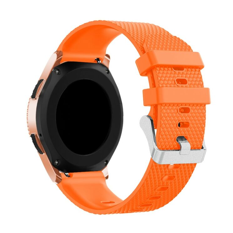 Ремінець UniCase Rhombus Texture для Samsung Galaxy Watch 42mm - Orange: фото 2 з 3