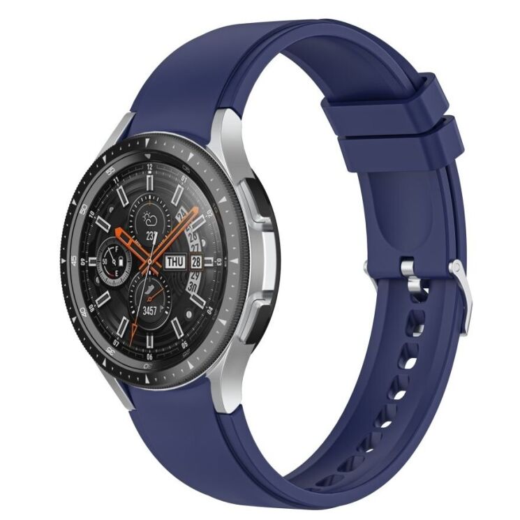 Ремінець UniCase Silicone Strap для Samsung Galaxy Watch 4 Classic (46mm) / Watch 4 Classic (42mm) / Watch 4 (40mm) / Watch 4 (44mm) - Dark Blue: фото 2 з 3