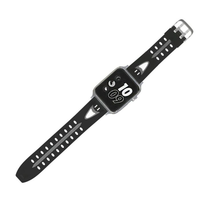 Ремінець UniCase Sport Style для Apple Watch 46 / 45 / 44 / SE 44 / 42 (Series 1-3) / Ultra / Ultra 2 / Ultra 3 - Black: фото 5 з 5