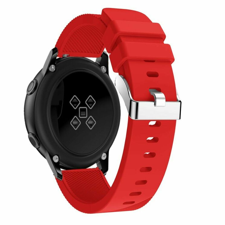 Ремінець UniCase Twill Texture для Samsung Watch Active / Active 2 40mm / Active 2 44mm - Red: фото 1 з 5