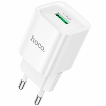 Мережевий зарядний пристрій Hoco C145A QC3.0 (18W, 3A) - White: фото 1 з 6