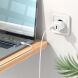 Сетевое зарядное устройство Hoco C80A Plus Rapido PD20W+QC3.0 + кабель Type-C to Type-C - White (346162W). Фото 12 из 13