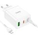 Сетевое зарядное устройство Hoco N33 PD35W + кабель Type-C to Lightning - White (346202W). Фото 2 из 9