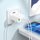 Сетевое зарядное устройство Hoco N33 PD35W + кабель Type-C to Lightning - White (346202W). Фото 9 из 9