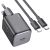 Мережевий зарядний пристрій Hoco N40 Mighty 1C PD20W + кабель Type-C to Type-C - Black: фото 1 з 6