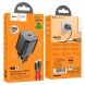 Мережевий зарядний пристрій Hoco N40 Mighty 1C PD20W + кабель Type-C to Type-C - Black (346140B). Фото 4 з 6