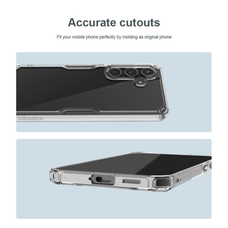 Силиконовый чехол NILLKIN Nature TPU Pro для Samsung Galaxy S24 Plus - Transparent: фото 17 из 20