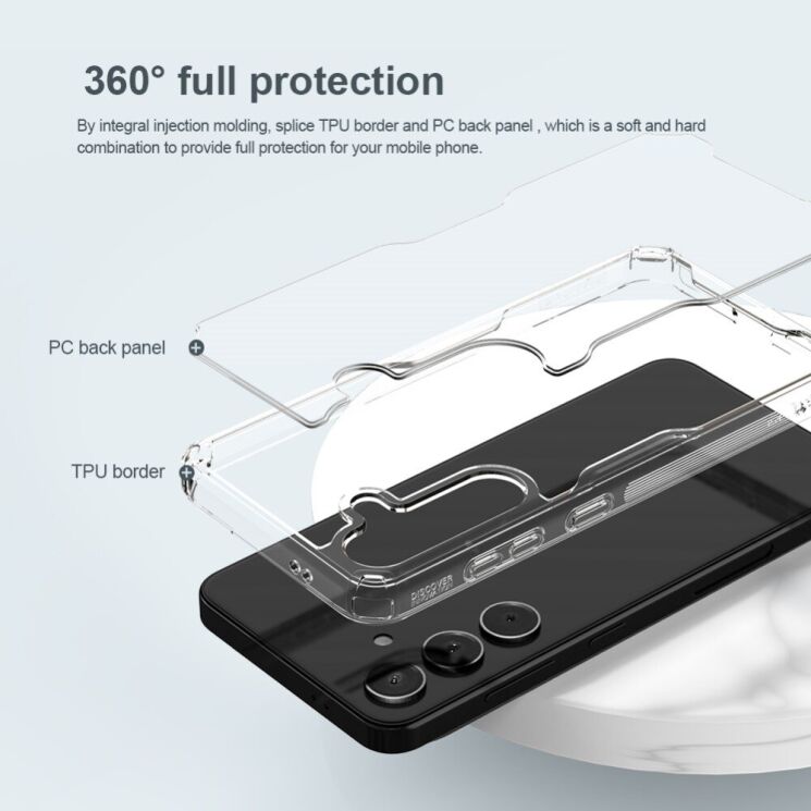 Силиконовый чехол NILLKIN Nature TPU Pro для Samsung Galaxy S24 Plus - Transparent: фото 11 из 20
