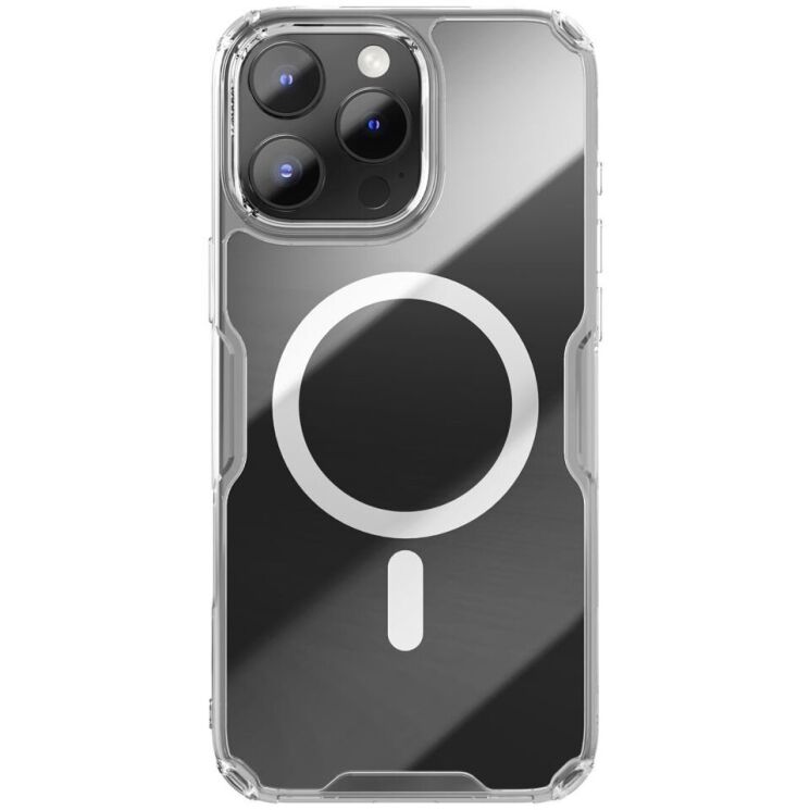 Силіконовий чохол NILLKIN Nature TPU Pro Magnetic для Apple iPhone 16 Pro - Transparent: фото 1 з 13
