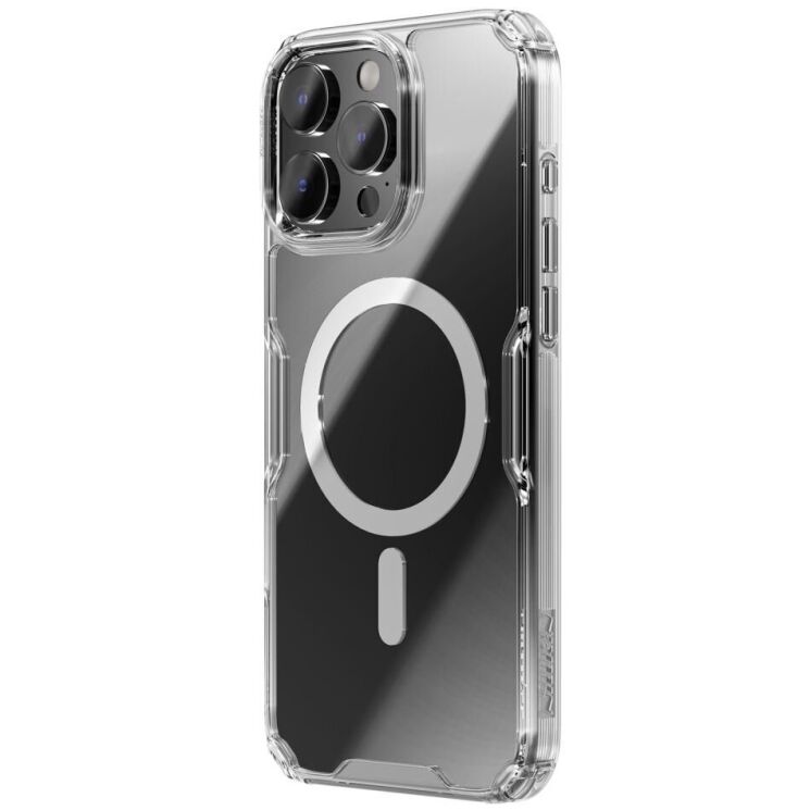 Силіконовий чохол NILLKIN Nature TPU Pro Magnetic для Apple iPhone 16 Pro - Transparent: фото 2 з 13
