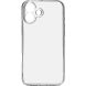 Силиконовый (TPU) чехол ArmorStandart Air Series для Apple iPhone 16 Plus - Clear (360664T). Фото 1 из 6