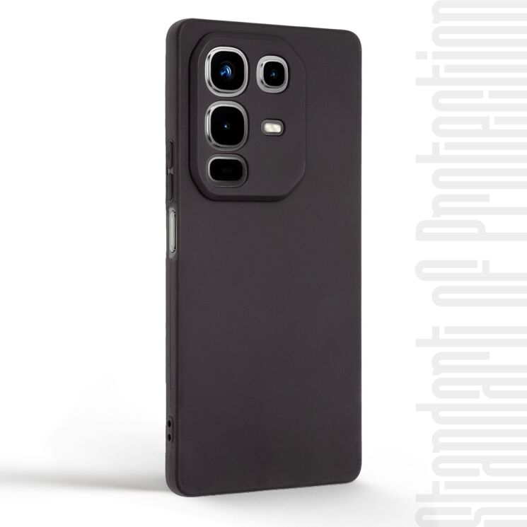 Силіконовий (TPU) чохол ArmorStandart Matte Slim Fit для Infinix Note 50 - Black: фото 3 з 5