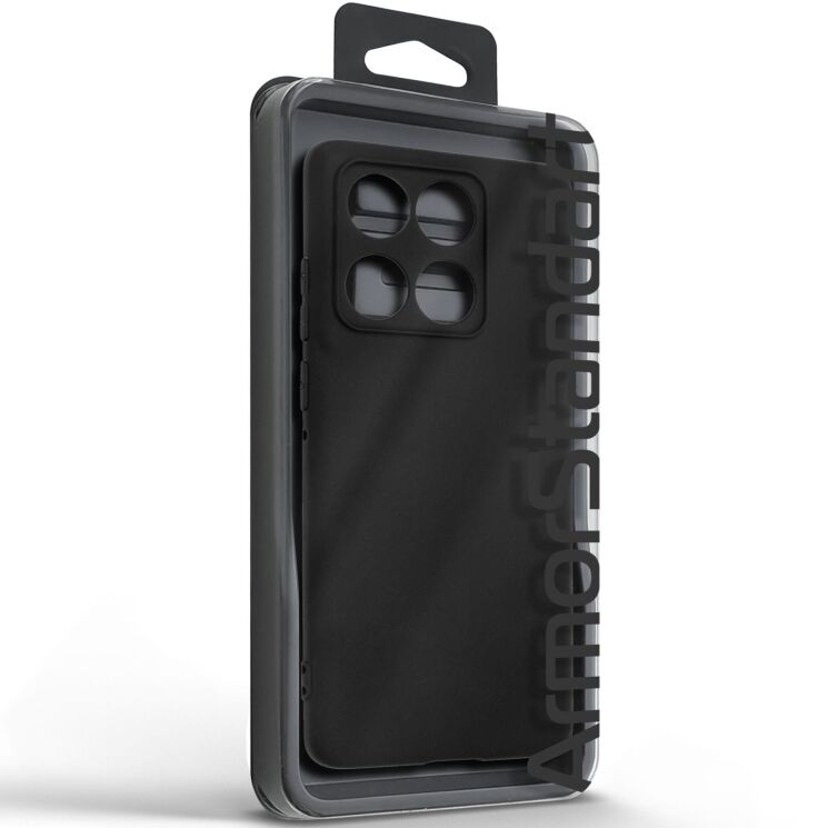 Силиконовый (TPU) чехол ArmorStandart Matte Slim Fit для Motorola Edge 60 Fusion - Black: фото 3 из 5