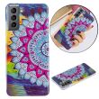Силиконовый (TPU) чехол Deexe LumiCase для Samsung Galaxy S21 FE (G990) - Mandala Flower (230642E)