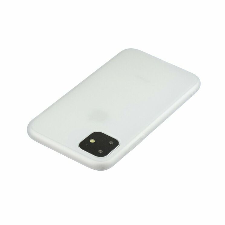 Силиконовый (TPU) чехол Deexe Matte Case для Apple iPhone 11 Pro - White: фото 4 из 5