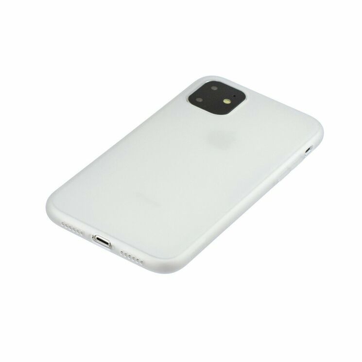 Силиконовый (TPU) чехол Deexe Matte Case для Apple iPhone 11 Pro - White: фото 3 из 5