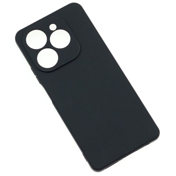 Силиконовый (TPU) чехол Deexe Matte Case для TECNO Spark 20 Pro - Black: фото 2 из 3