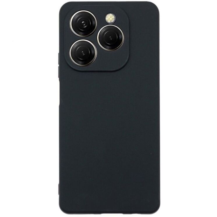Силиконовый (TPU) чехол Deexe Matte Case для TECNO Spark 20 Pro - Black: фото 1 из 3