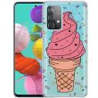 Силиконовый (TPU) чехол Deexe Pretty Glossy для Samsung Galaxy A73 (A736) - Ice Cream (293933J)