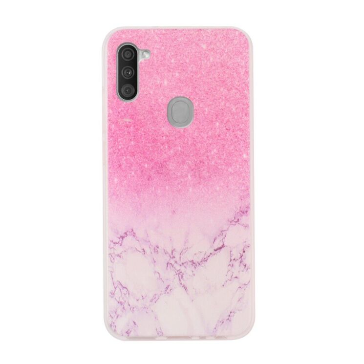 Силіконовий (TPU) чохол Deexe Pretty Glossy для Samsung Galaxy M11 (M115) - Marble Pattern: фото 1 з 5