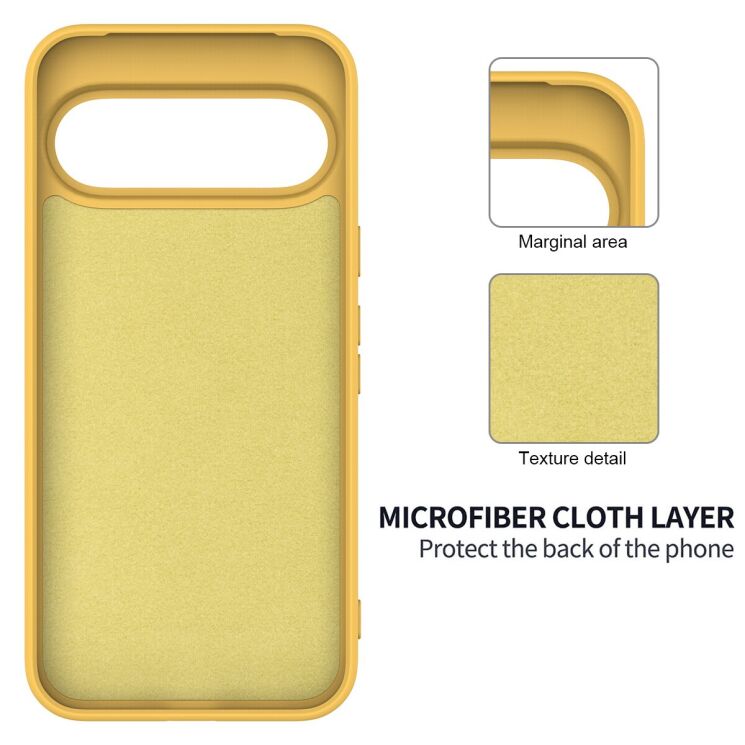 Силиконовый (TPU) чехол Deexe Silicone Case для Google Pixel 11 - Yellow: фото 7 из 9