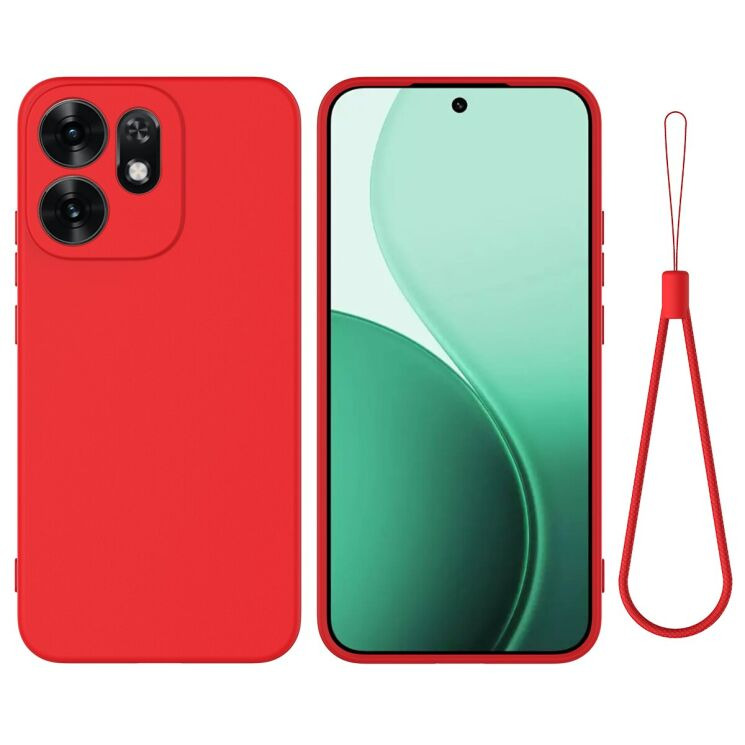 Силиконовый (TPU) чехол Deexe Silicone Case для OPPO Reno 16 - Red: фото 1 из 9