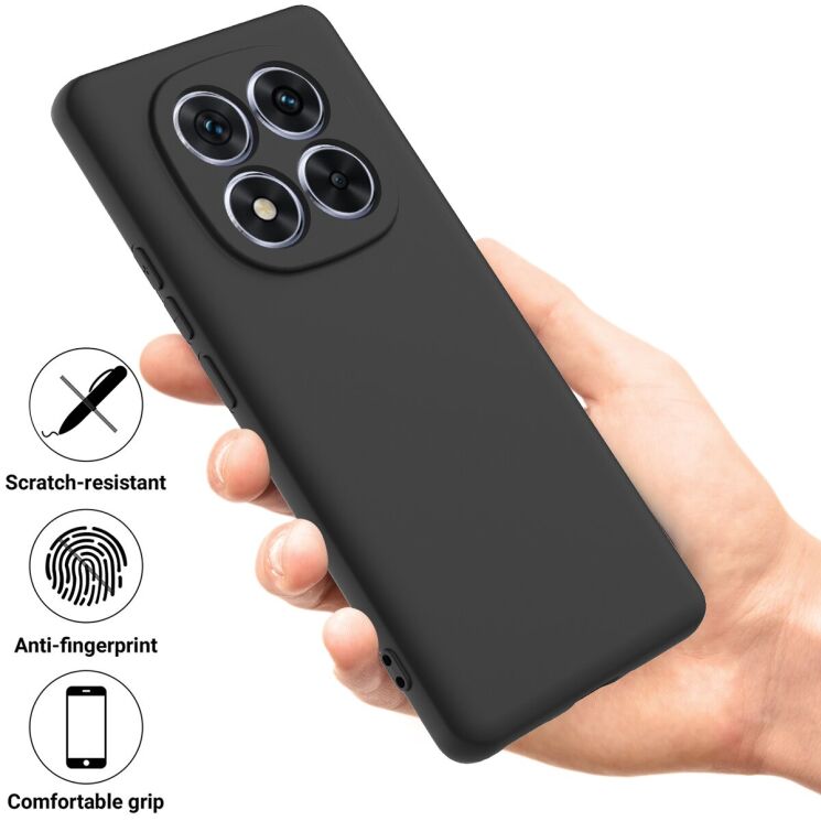 Силиконовый (TPU) чехол Deexe Silicone Case для Xiaomi Redmi Note 15 Pro 5G - Black: фото 3 из 9