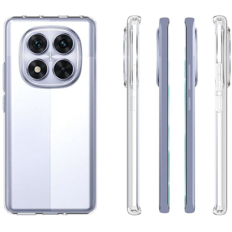 Силіконовий (TPU) чохол Deexe UltraThin для Xiaomi Redmi Note 14 Pro 5G - Transparent: фото 5 з 5