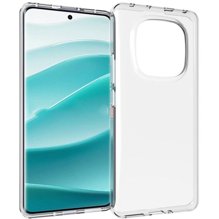 Силіконовий (TPU) чохол Deexe UltraThin для Xiaomi Redmi Note 14 Pro 5G - Transparent: фото 1 з 5