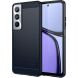 Силиконовый (TPU) чехол MOFI Carbon Fiber для Realme C65 - Blue (353905L). Фото 1 из 10