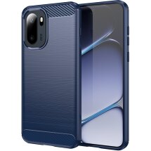 Силиконовый (TPU) чехол UniCase Carbon для OnePlus 15R / Ace 6 / Ace 6T - Blue: фото 1 из 8