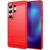 Силиконовый (TPU) чехол UniCase Carbon для Samsung Galaxy S26 Ultra - Red: фото 1 из 8