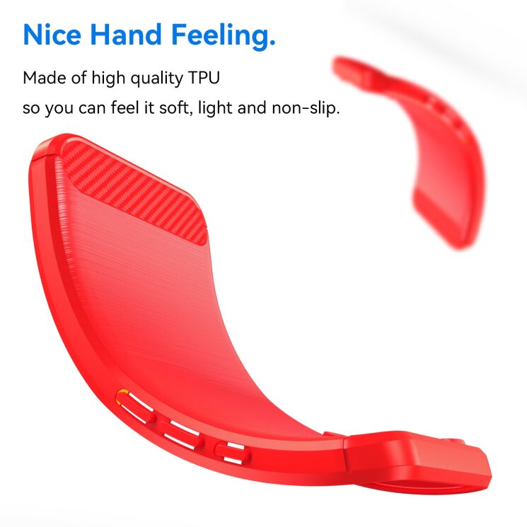 Силиконовый (TPU) чехол UniCase Carbon для Xiaomi Poco X8 Pro Max - Blue: фото 5 из 8