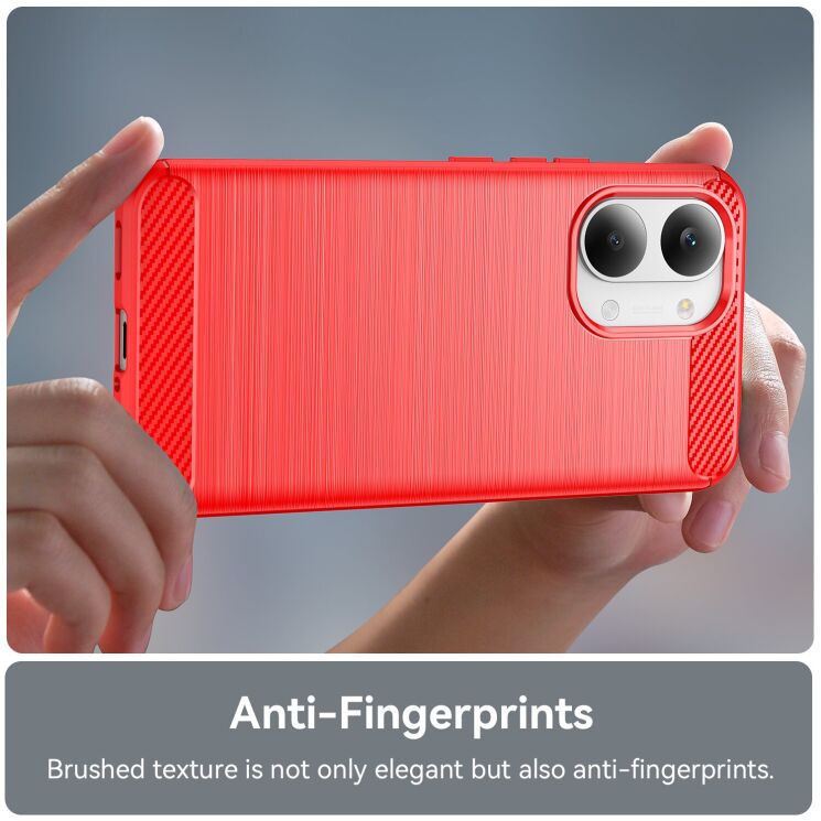 Силиконовый (TPU) чехол UniCase Carbon для Xiaomi Poco X8 Pro Max - Blue: фото 6 из 8