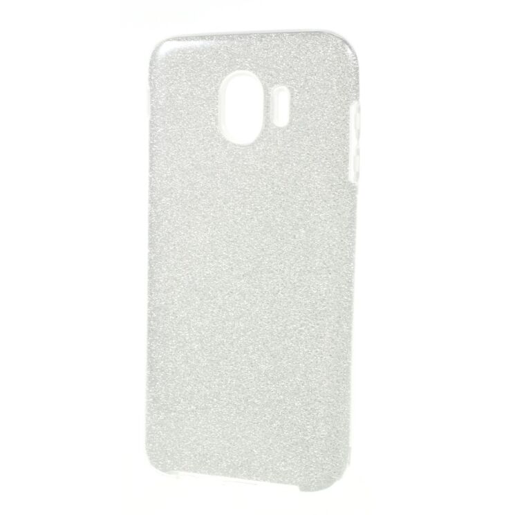 Силиконовый (TPU) чехол UniCase Glitter Cover для Samsung Galaxy J4 2018 (J400) - Silver: фото 2 из 4