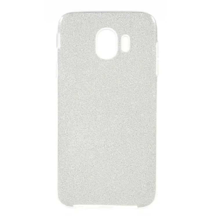 Силиконовый (TPU) чехол UniCase Glitter Cover для Samsung Galaxy J4 2018 (J400) - Silver: фото 1 из 4