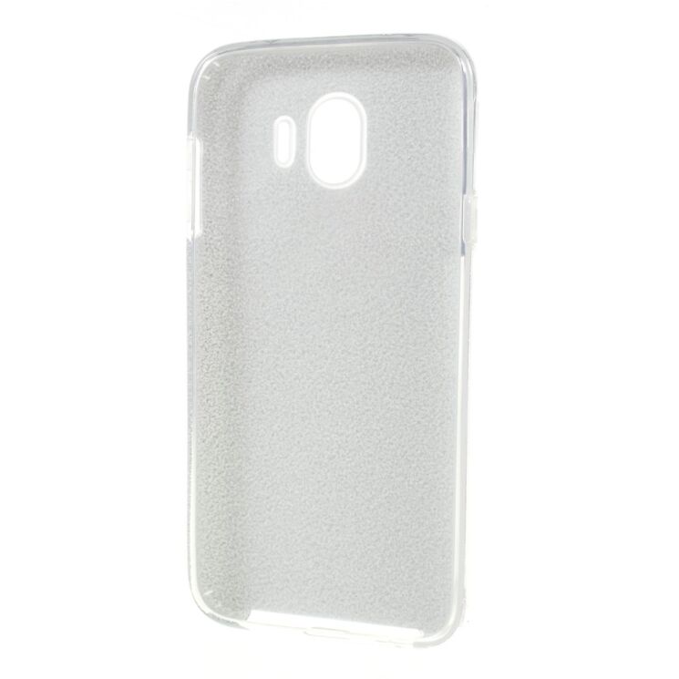 Силиконовый (TPU) чехол UniCase Glitter Cover для Samsung Galaxy J4 2018 (J400) - Silver: фото 3 из 4