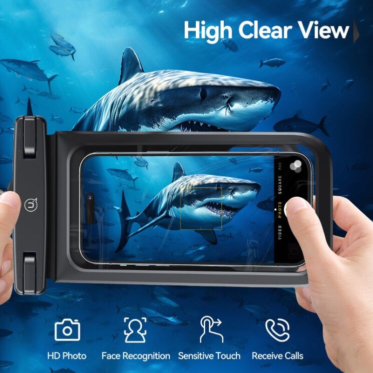 Вологозахисний чохол USAMS YD014 Waterproof Case - Pink: фото 5 з 13