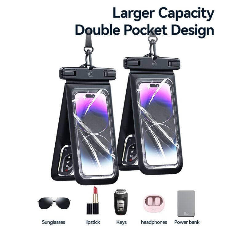 Вологозахисний чохол USAMS YD014 Waterproof Case - Pink: фото 6 з 13