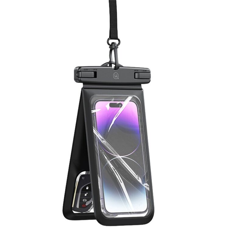 Вологозахисний чохол USAMS YD014 Waterproof Case - Black: фото 1 з 13