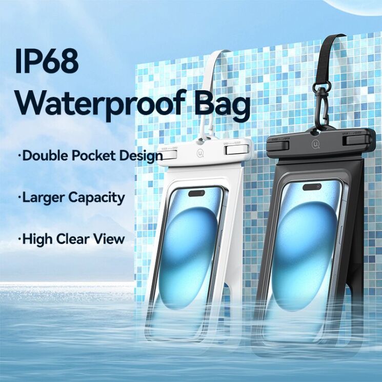 Вологозахисний чохол USAMS YD014 Waterproof Case - Pink: фото 11 з 13