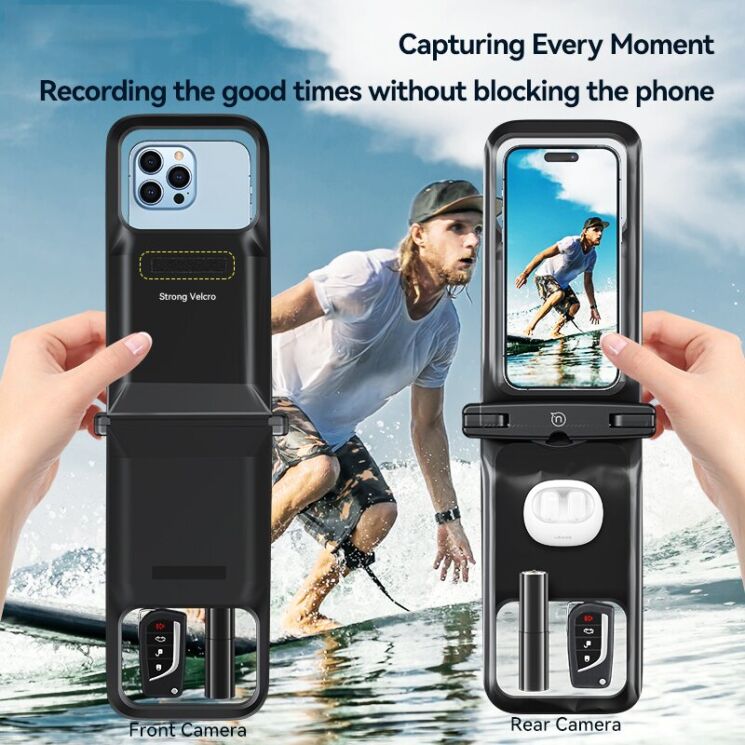 Вологозахисний чохол USAMS YD014 Waterproof Case - Pink: фото 7 з 13