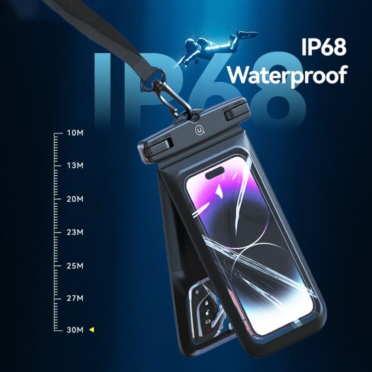 Вологозахисний чохол USAMS YD014 Waterproof Case - Pink: фото 3 з 13
