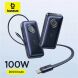 Внешний аккумулятор Baseus EnerCore CR11 100W (20000mAh) + кабель Type-C + Type-C (PPNMS) - Black (995797B). Фото 7 из 13