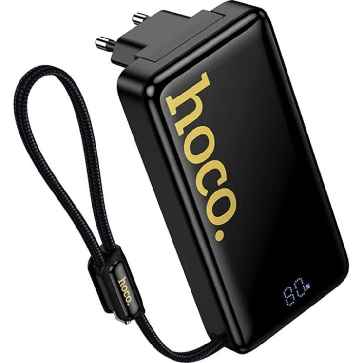 Внешний аккумулятор Hoco Q45 22.5W+PD20W (10000mAh) + кабель Type-C - Black (995589B) Внешний аккумулятор Hoco Q45 22.5W+PD20W (10000mAh) + кабель Type-C - Black: фото 2 из 9