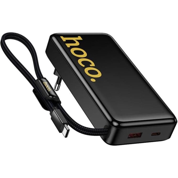 Внешний аккумулятор Hoco Q45 22.5W+PD20W (10000mAh) + кабель Type-C - Black (995589B) Внешний аккумулятор Hoco Q45 22.5W+PD20W (10000mAh) + кабель Type-C - Black: фото 4 из 9